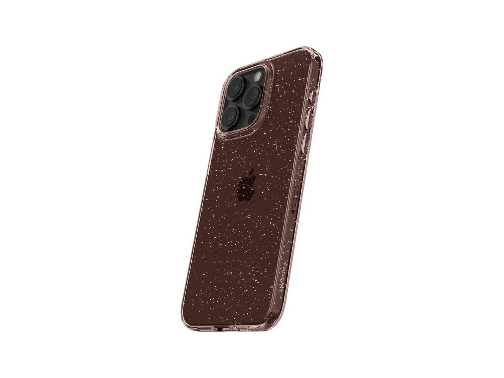 Capa Spigen Liquid Crystal Glitter para iPhone 15 Pro Max - Rosa/Transparente