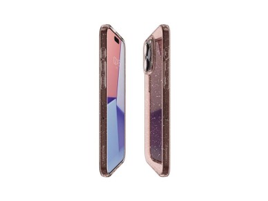 Funda Spigen Liquid Crystal Glitter para iPhone 15 Pro Max - Rosa/Transparente Funda Spigen Liquid Crystal Glitter para iPhone 15 Pro Max - Rosa/Transparente