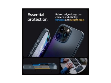 Spigen Thin Fit iPhone 15 Pro Max Case - Black Metal Spigen Thin Fit iPhone 15 Pro Max Case - Black Metal