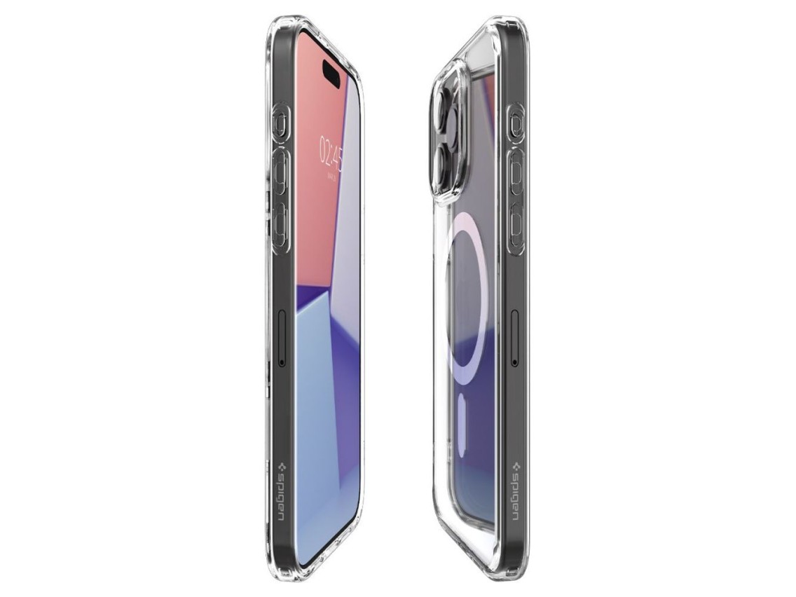 Funda Spigen Ultra Hybrid Mag Case con MagSafe para iPhone 15 Pro - Blanca