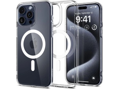 Spigen Ultra Hybrid Mag Case with MagSafe for iPhone 15 Pro - White Spigen Ultra Hybrid Mag Case with MagSafe for iPhone 15 Pro - White