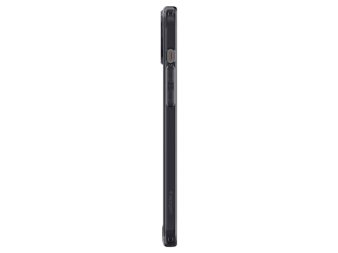 Capa Spigen Ultra Hybrid Mag com MagSafe para iPhone 15 Plus - Cinza Escuro (Estampa Zero One)