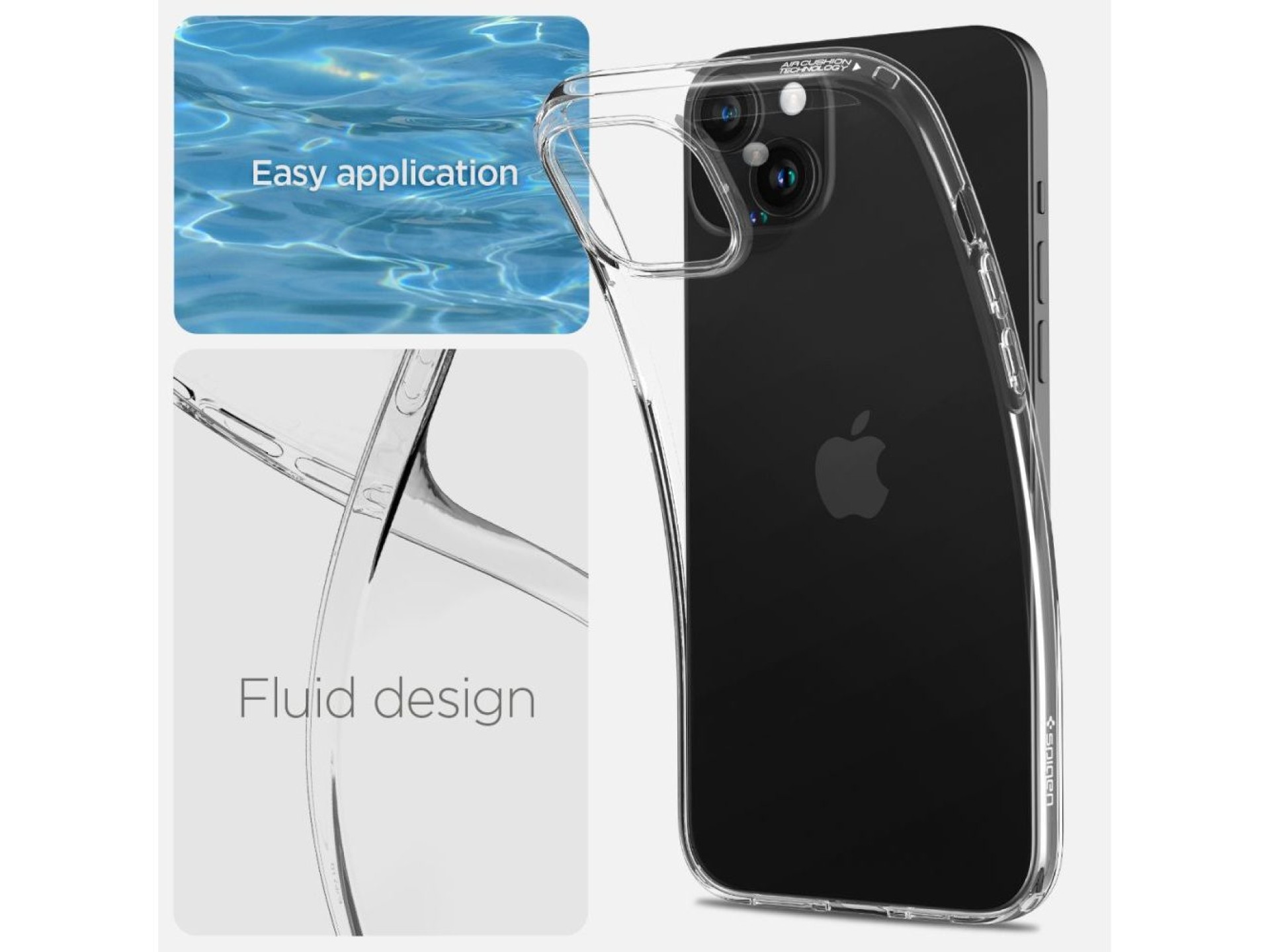 Spigen Liquid Crystal iPhone 15 Plus Case - Clear
