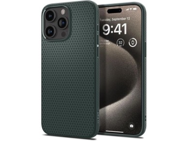 Funda Spigen Liquid Air para iPhone 15 Pro Max - Verde oscuro