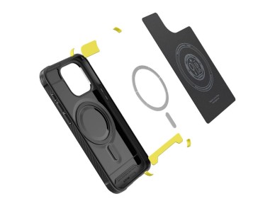 Spigen Rugged Armor Mag Case with MagSafe for iPhone 15 Pro Max - Matte Black Spigen Rugged Armor Mag Case with MagSafe for iPhone 15 Pro Max - Matte Black
