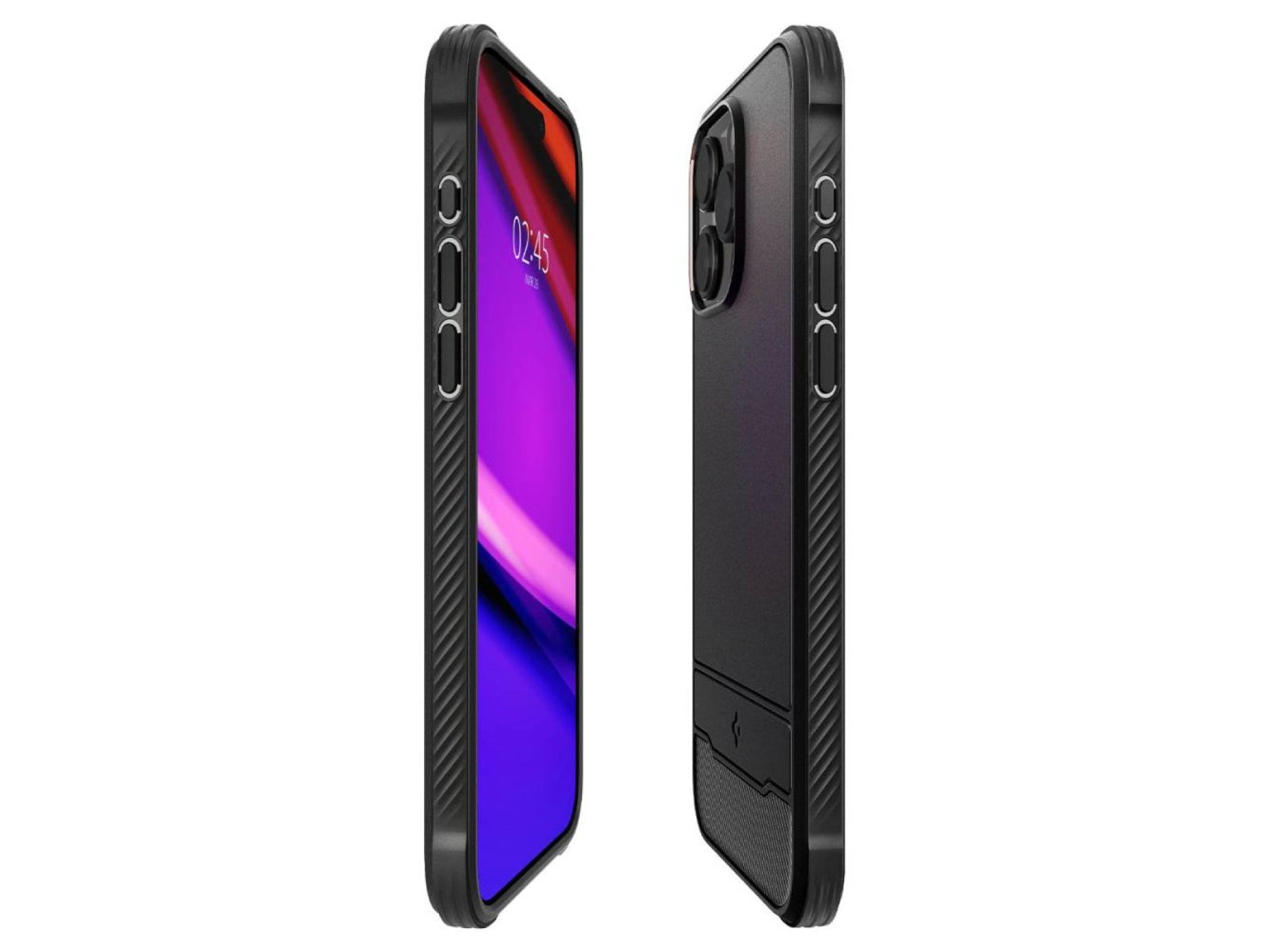 Spigen Rugged Armor Mag Case with MagSafe for iPhone 15 Pro Max - Matte Black