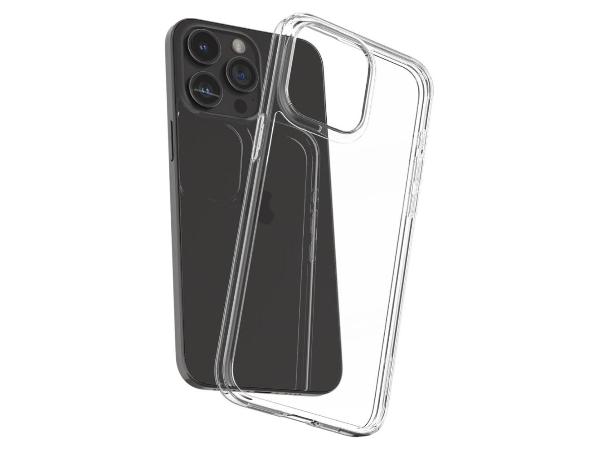 Capa híbrida Spigen Airskin para iPhone 15 Pro Max - Transparente