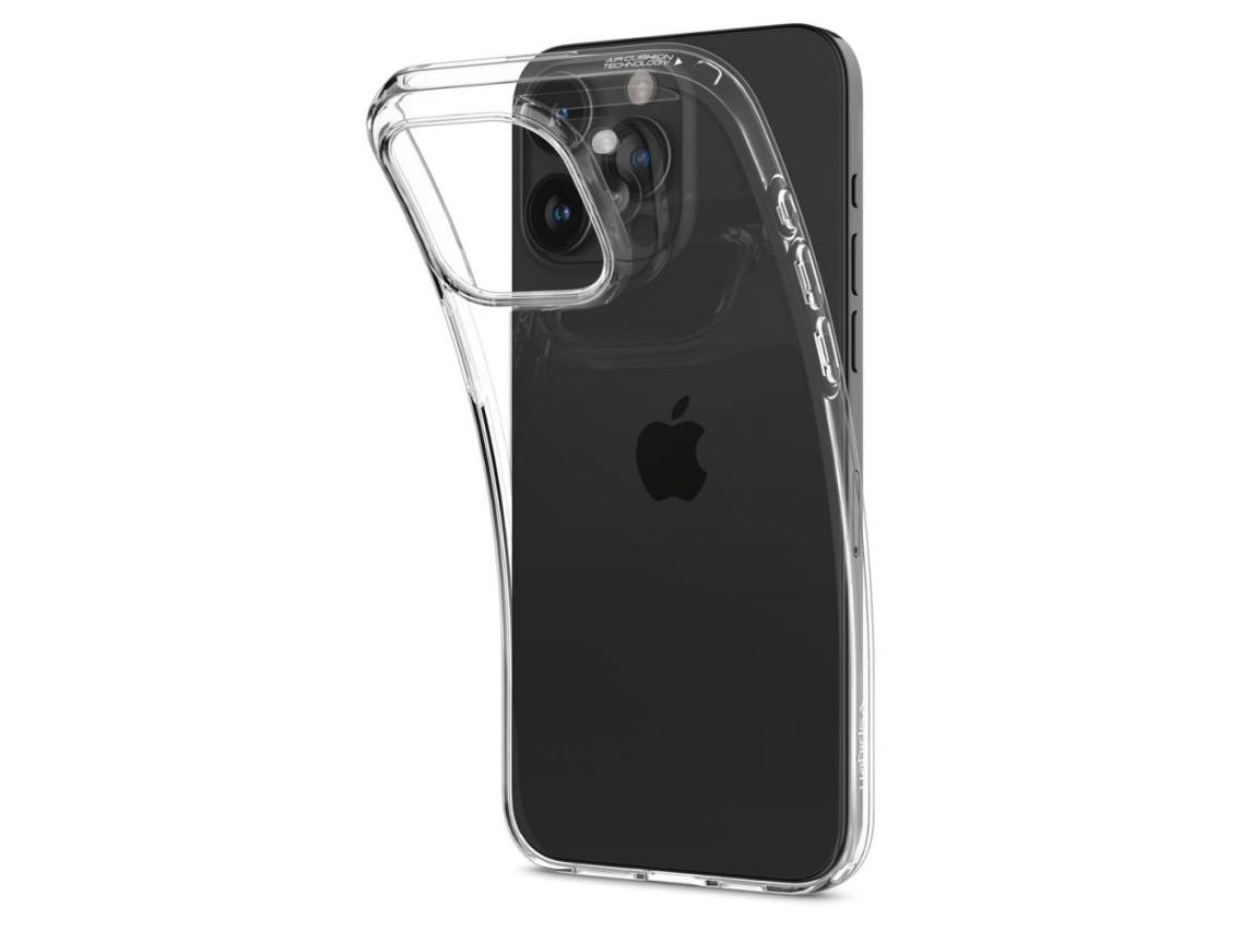 Capa Spigen Liquid Crystal para iPhone 15 Pro Max - Transparente