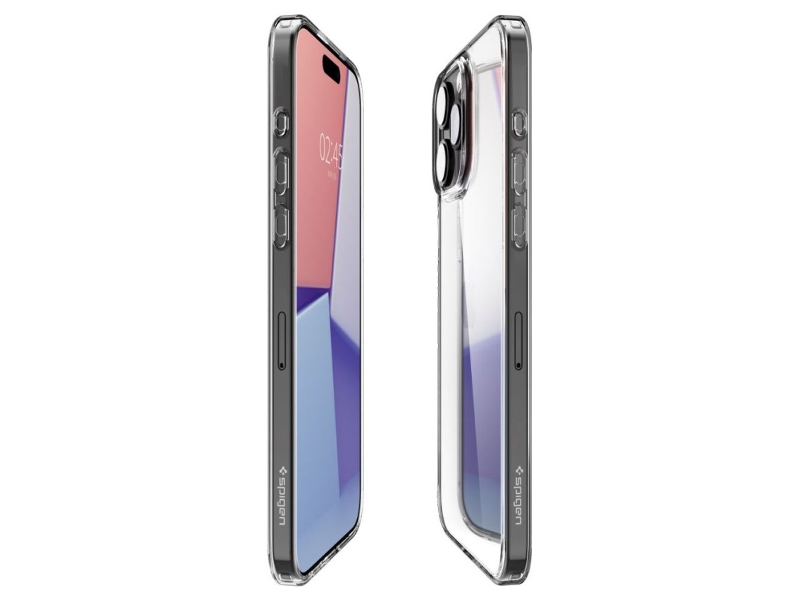 Capa híbrida Spigen Airskin para iPhone 15 Pro Max - Transparente