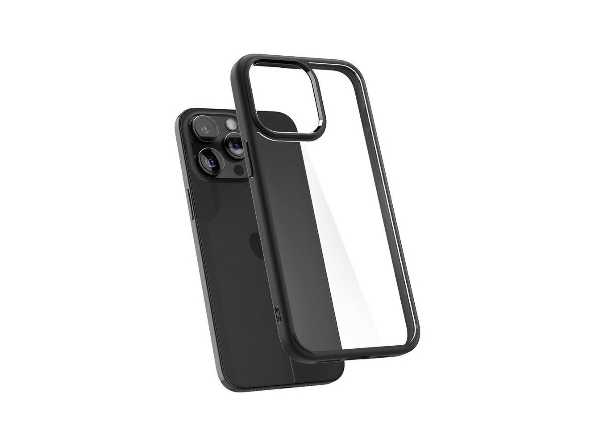 Spigen Crystal Hybrid iPhone 15 Pro Case - Black