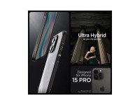 Spigen Crystal Hybrid iPhone 15 Pro Case - Black Spigen Crystal Hybrid iPhone 15 Pro Case - Black