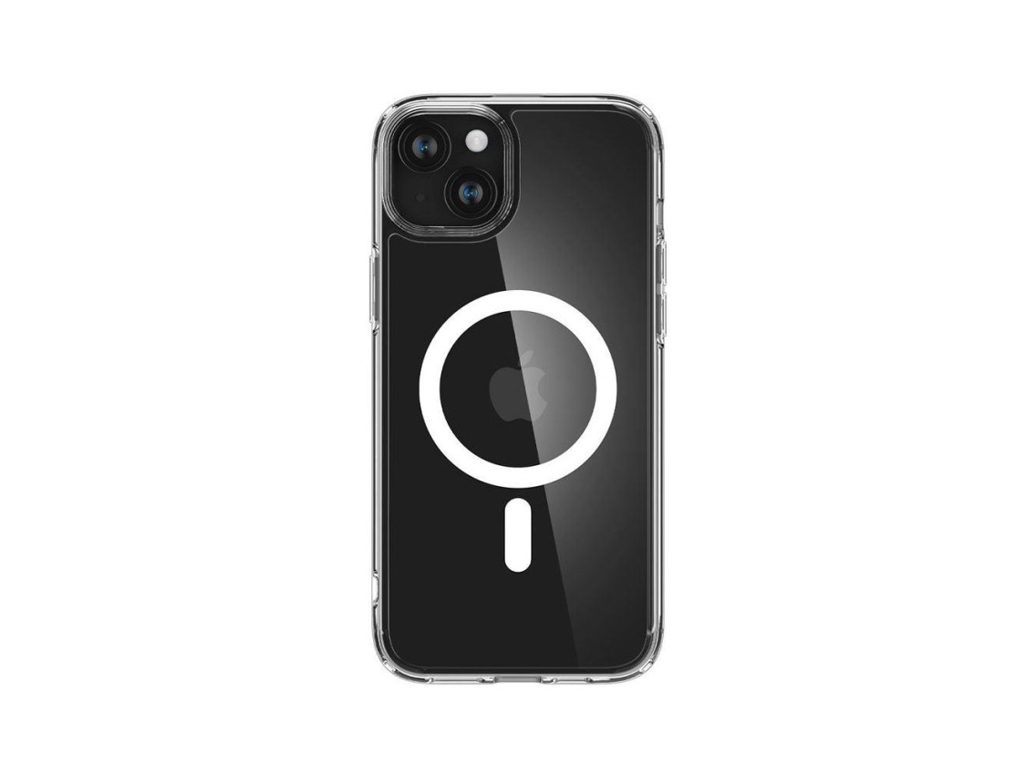 Capa Spigen Crystal Hybrid MagSafe para iPhone 15 Plus - Transparente