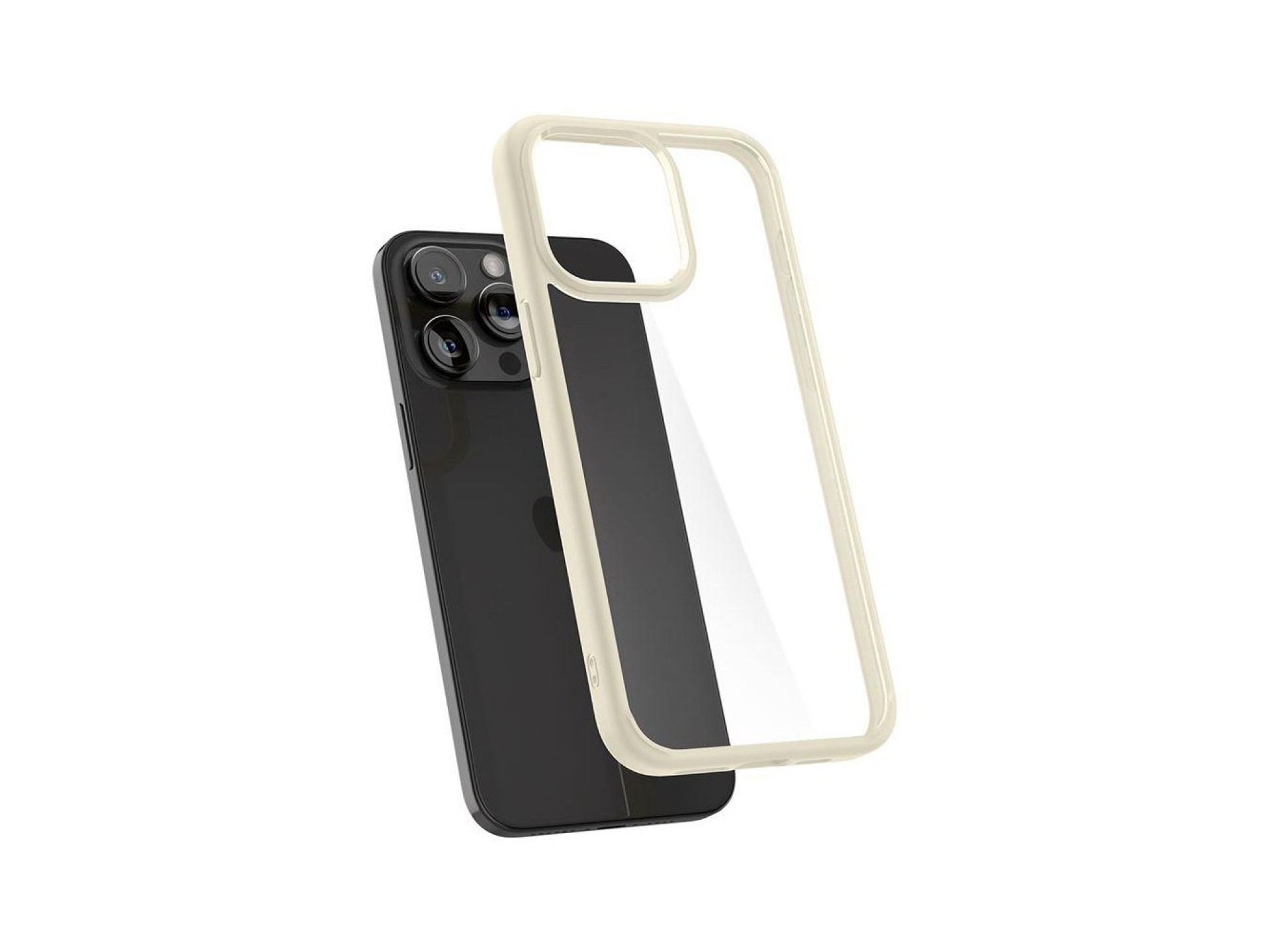 Spigen Crystal Hybrid Case for iPhone 15 Pro Max - Clear Beige