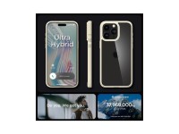 Spigen Crystal Hybrid Case for iPhone 15 Pro Max - Clear Beige Spigen Crystal Hybrid Case for iPhone 15 Pro Max - Clear Beige