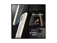 Spigen Crystal Hybrid Case for iPhone 15 Pro Max - Clear Beige Spigen Crystal Hybrid Case for iPhone 15 Pro Max - Clear Beige