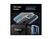 Funda Spigen Crystal Hybrid para iPhone 15 Pro Max - Azul transparente Funda Spigen Crystal Hybrid para iPhone 15 Pro Max - Azul transparente