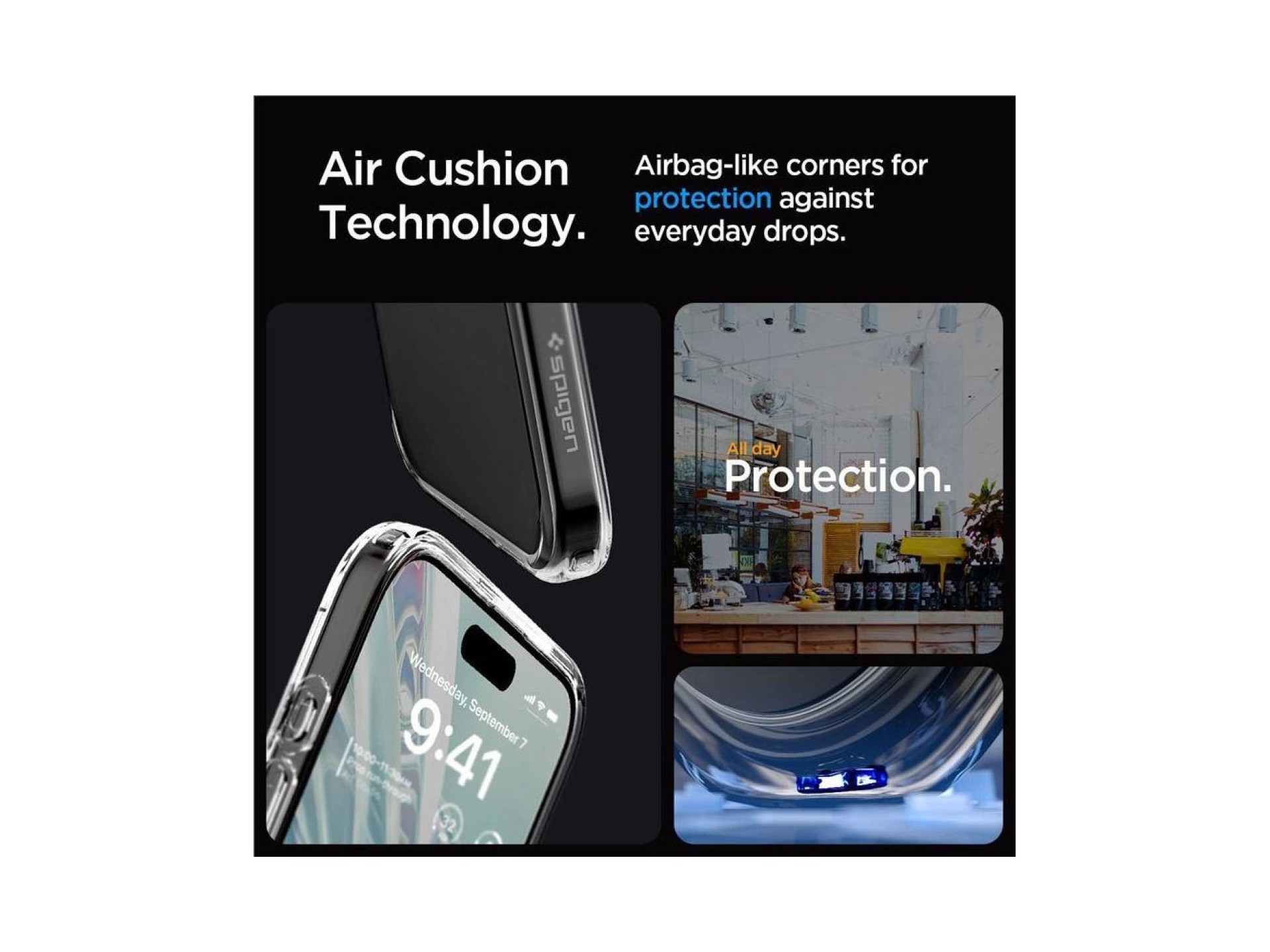 Spigen Crystal Hybrid Case for iPhone 15 Pro Max - Clear