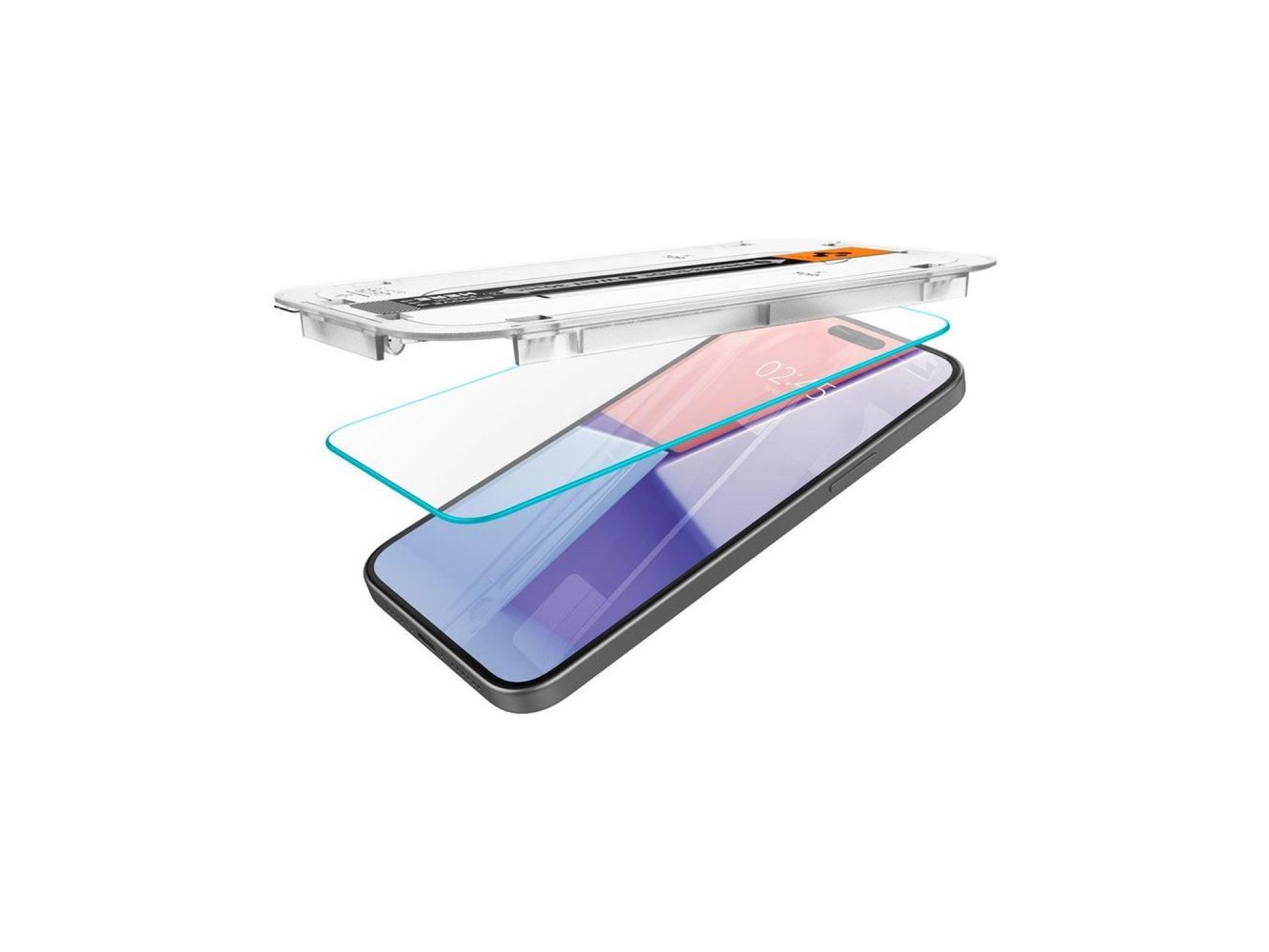 Spigen Glas.tR EZ Fit Película de Vidro Temperado para iPhone 15 Plus / 16 Plus