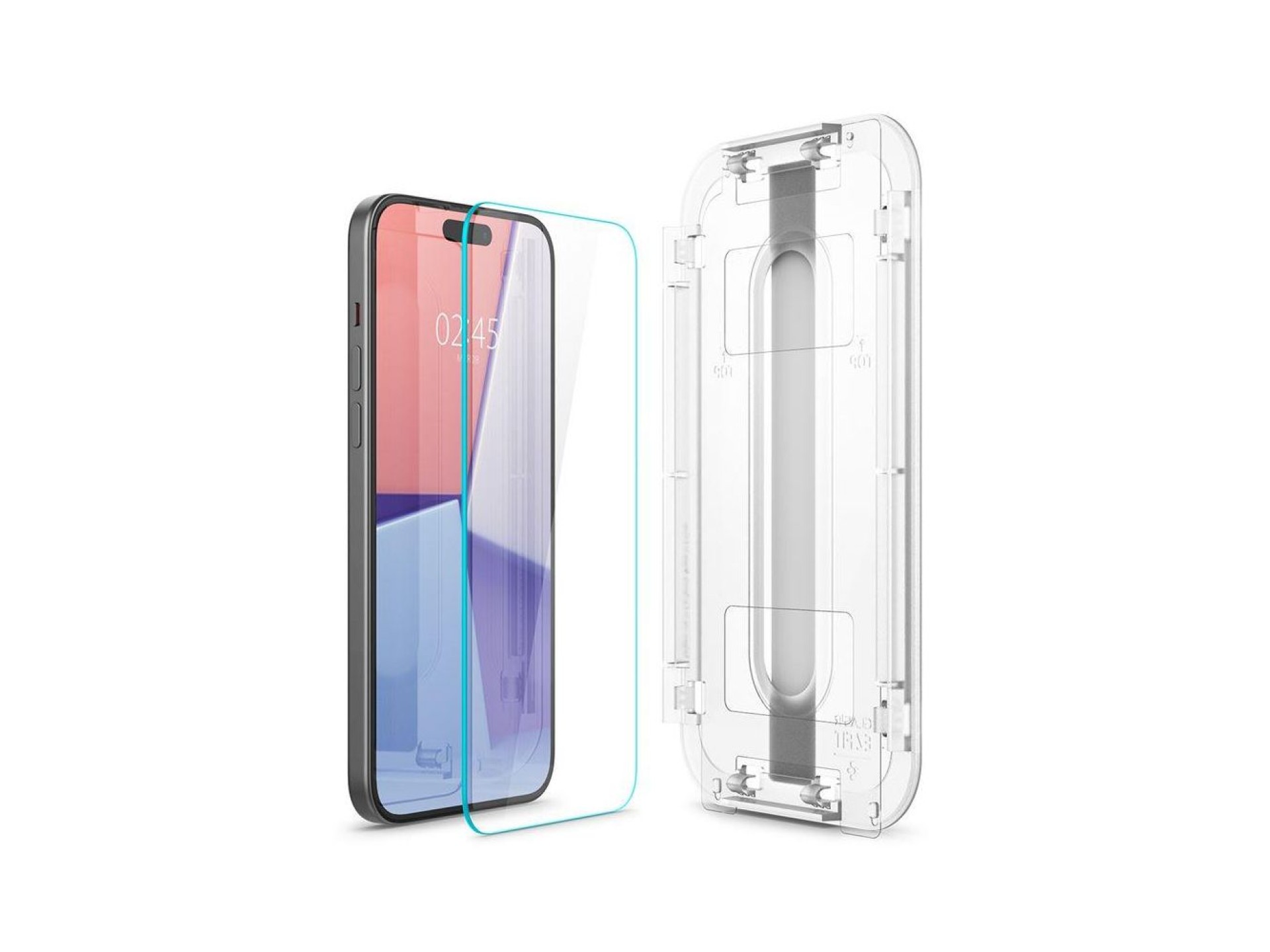 Spigen Glas.tR EZ Fit Película de Vidro Temperado para iPhone 15 Plus / 16 Plus