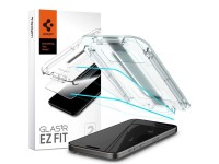 Spigen Glas.tR EZ Fit tempered glass for iPhone 15 Pro Max - 2 pcs. Spigen Glas.tR EZ Fit tempered glass for iPhone 15 Pro Max - 2 pcs.