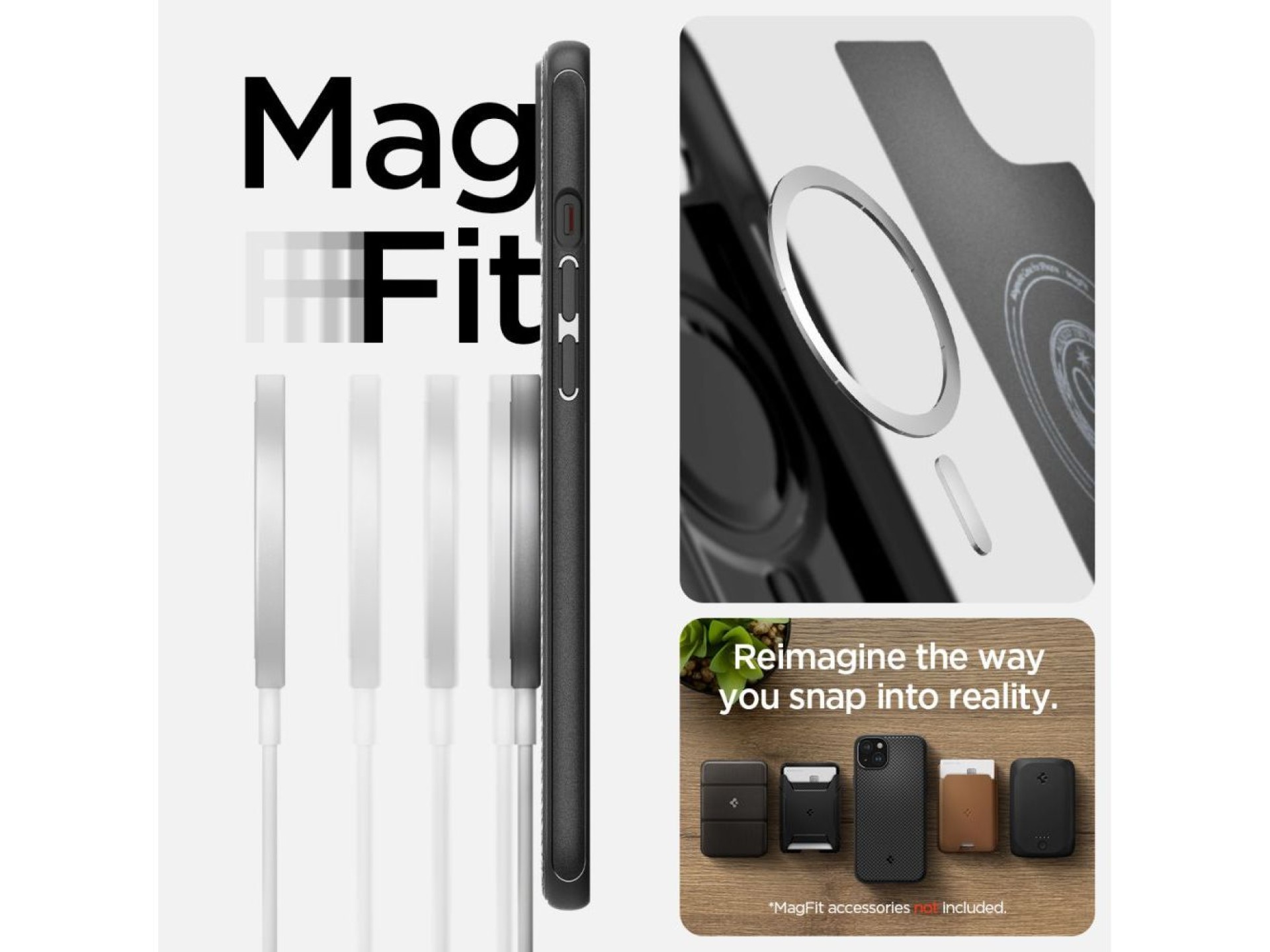 Funda Spigen Mag Armor MagSafe para iPhone 15 - Negro mate