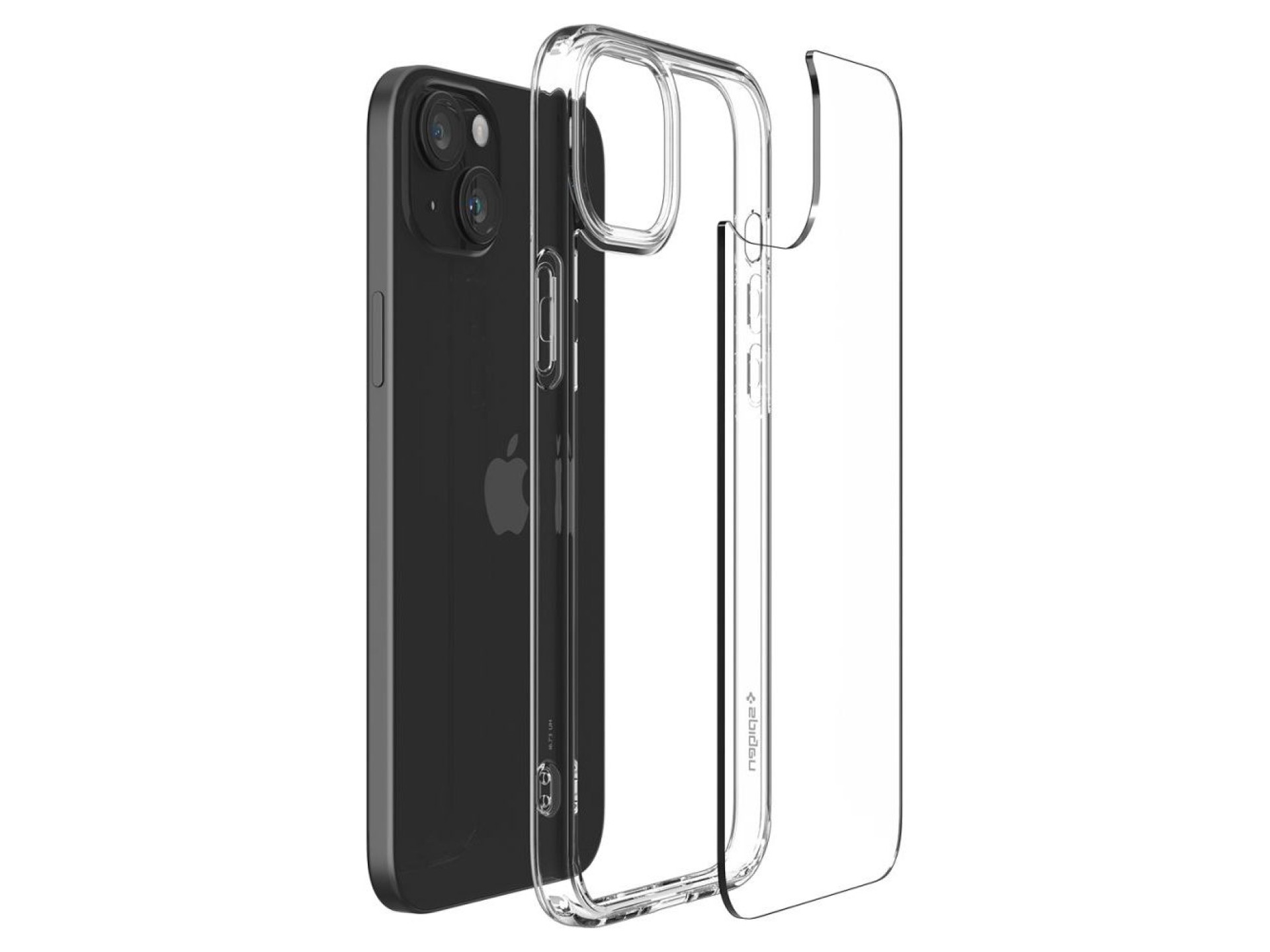 Funda Spigen Ultra Hybrid para iPhone 15 - Transparente