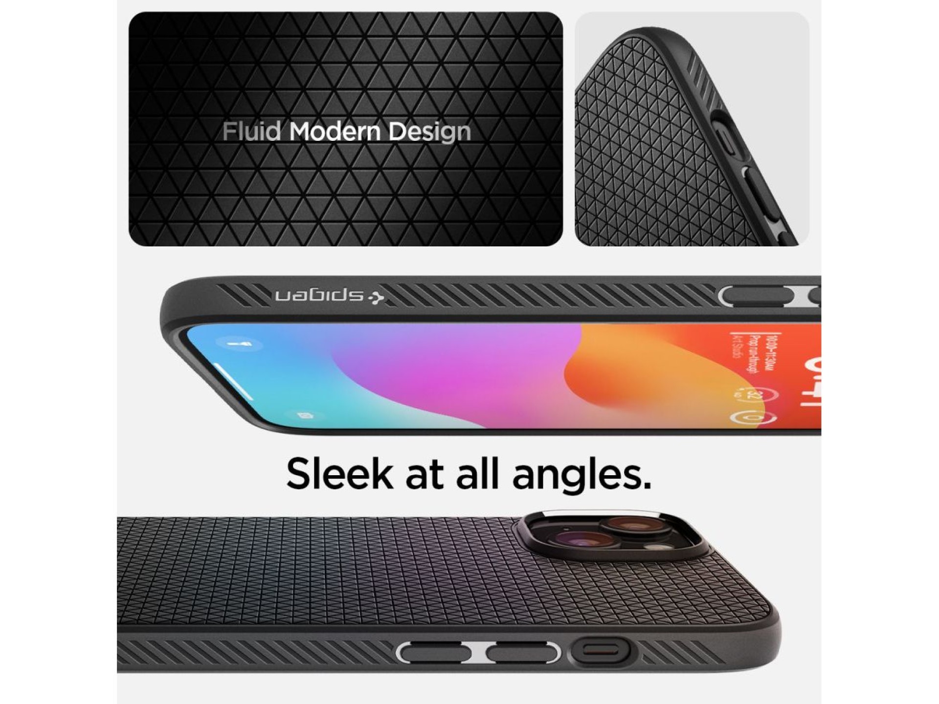 Spigen Liquid Air iPhone 15 Case - Matte Black