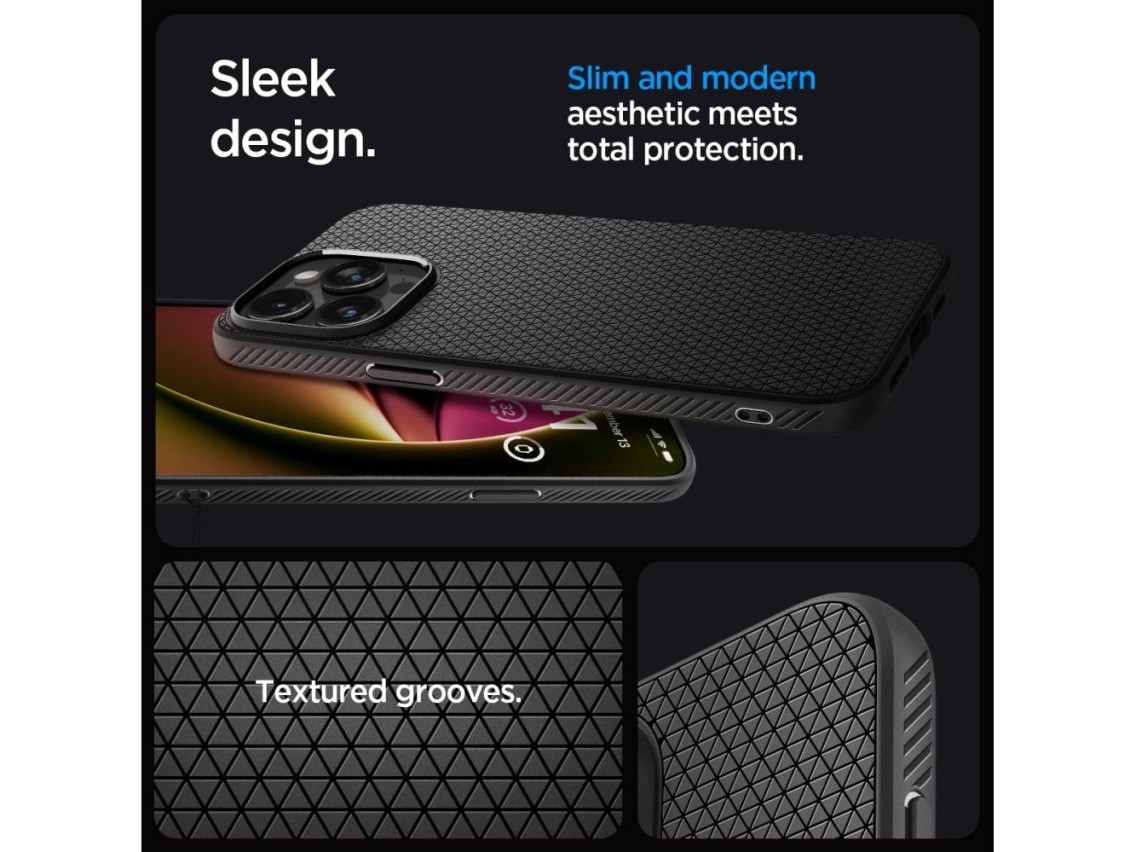 Funda Spigen Liquid Air para iPhone 15 Pro - Negro mate