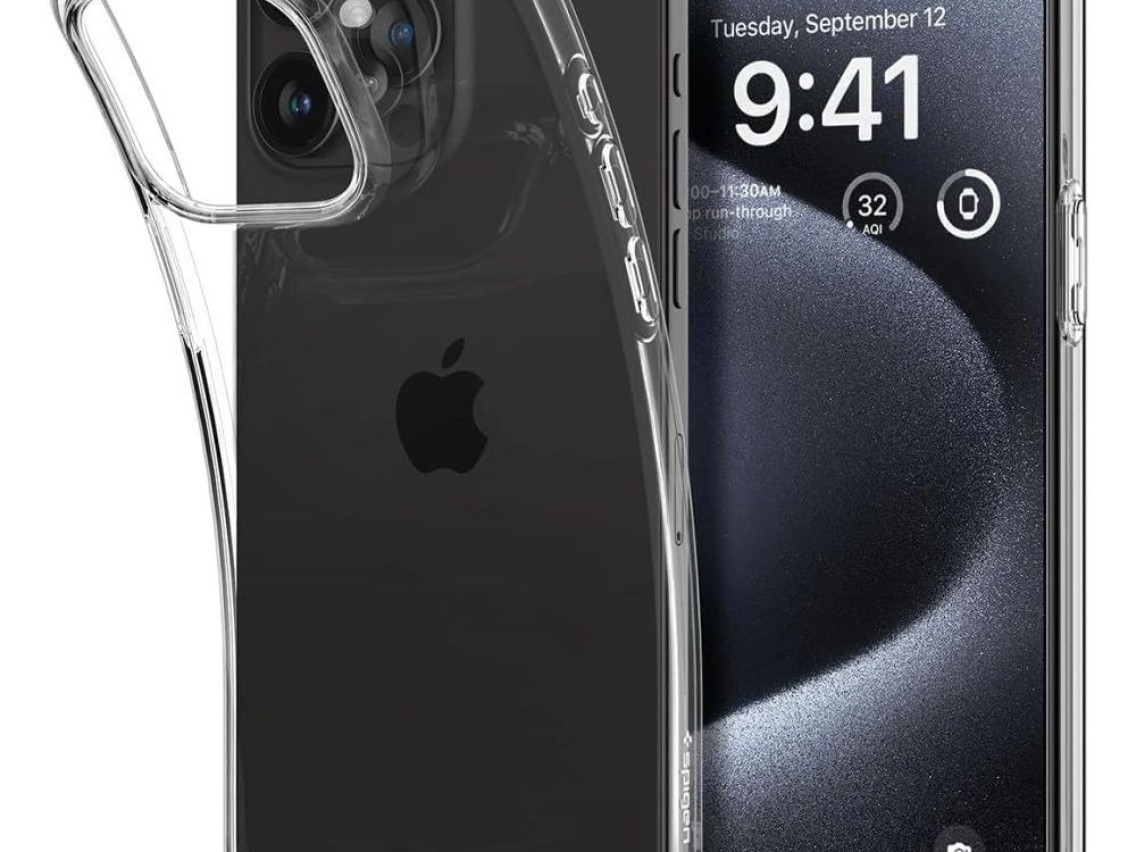 Capa Spigen Liquid Crystal para iPhone 15 Pro - Transparente
