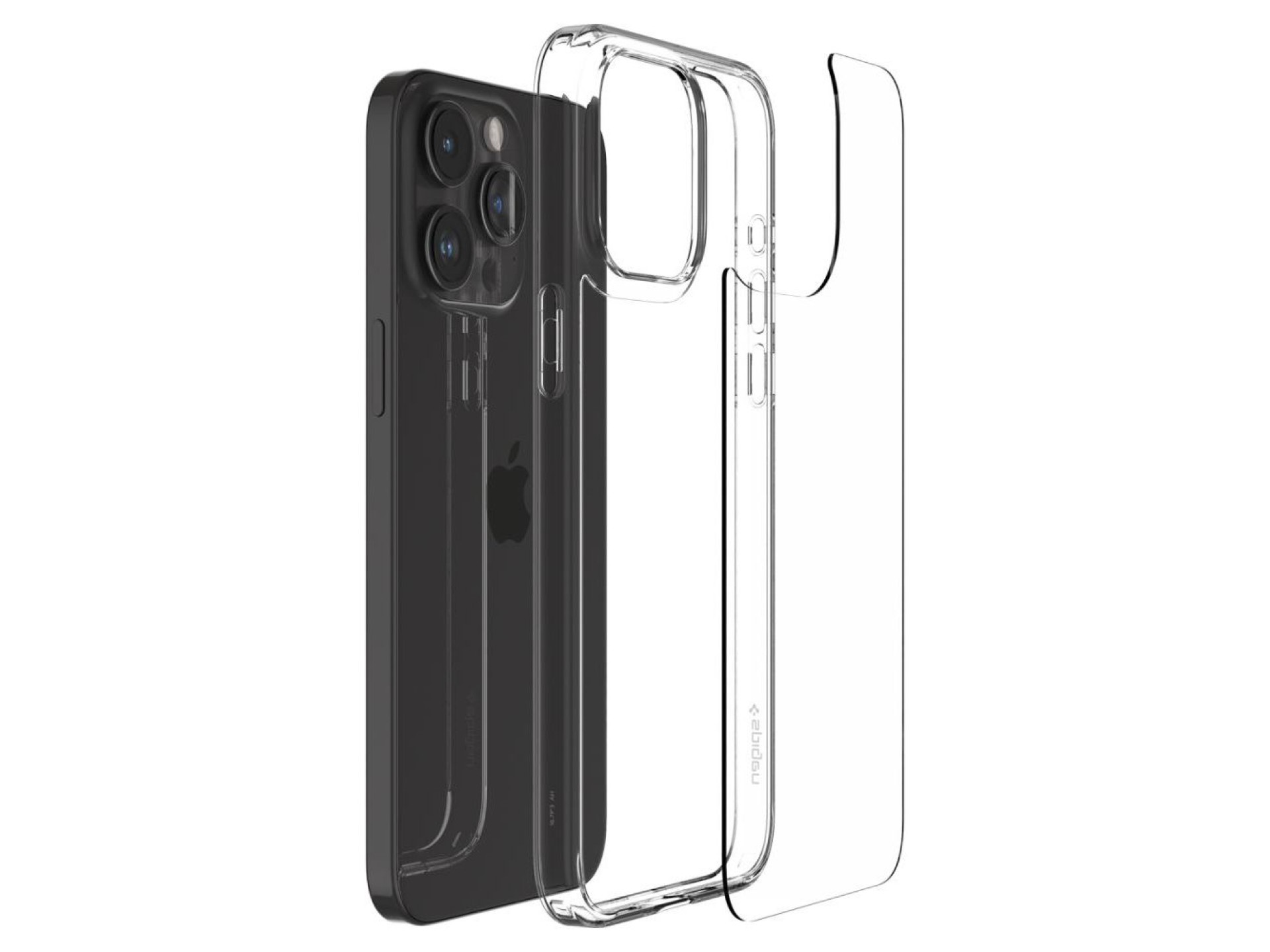 Funda híbrida Spigen Airskin para iPhone 15 Pro - Transparente