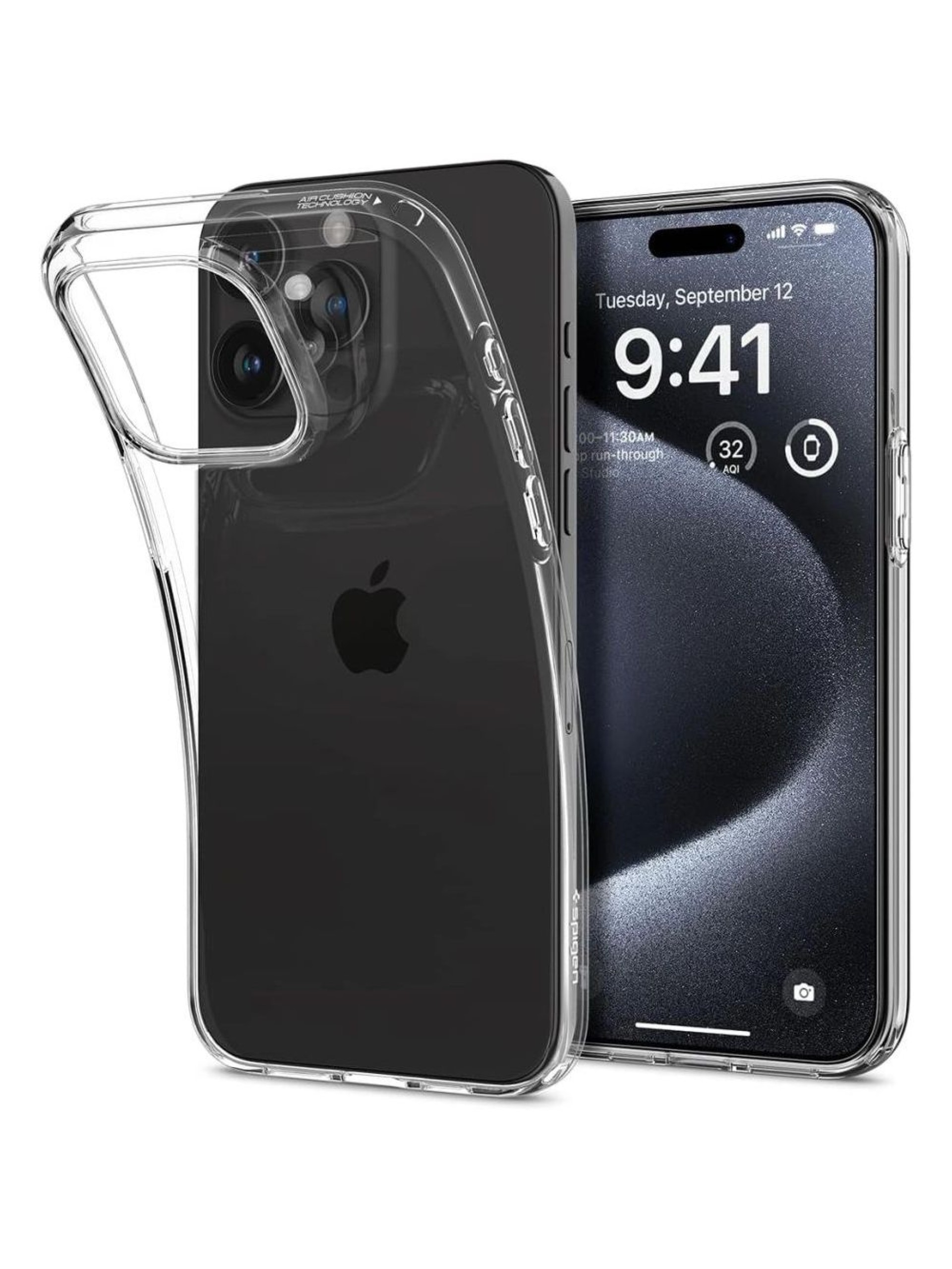 Capa Spigen Liquid Crystal para iPhone 15 Pro - Transparente
