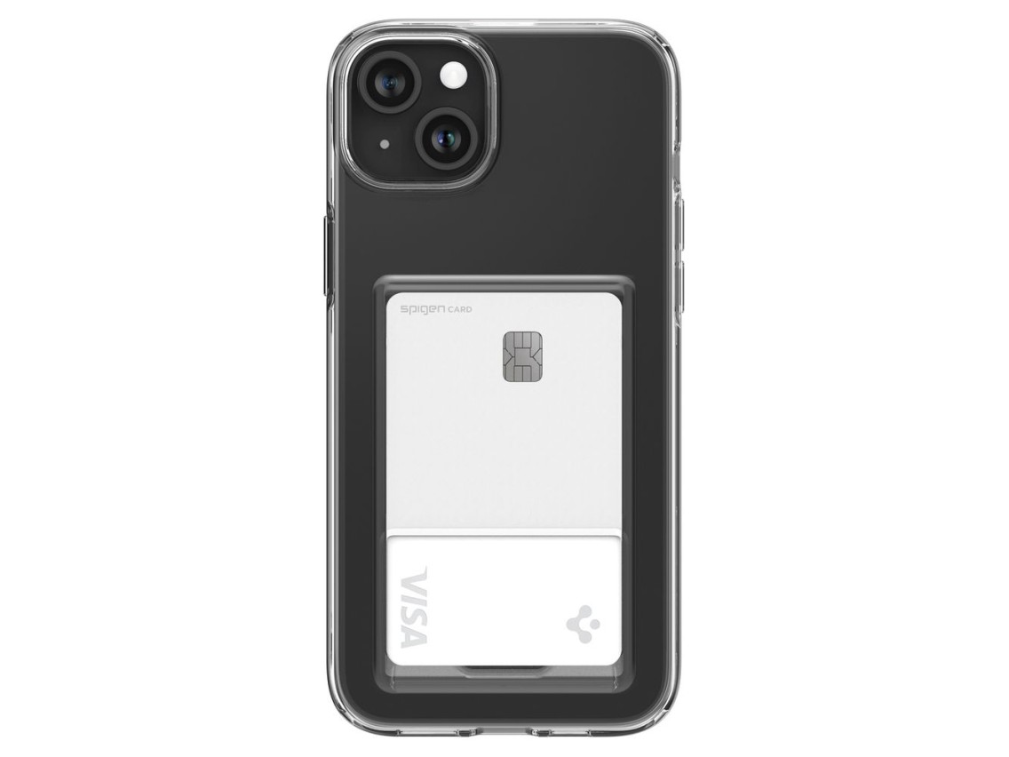Capa Spigen Crystal Slot para iPhone 15 Plus - Transparente