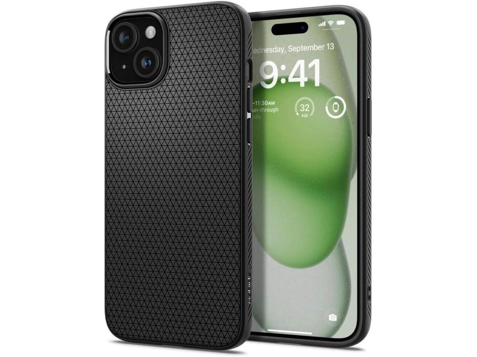 Funda Spigen Liquid Air para iPhone 15 Plus - Negro mate