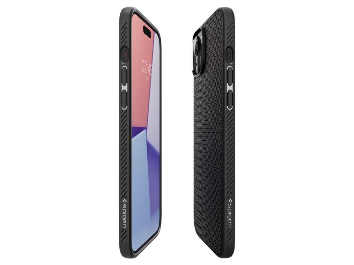 Funda Spigen Liquid Air para iPhone 15 Plus - Negro mate