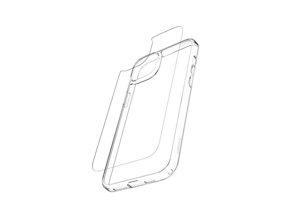 Capa h�brida Spigen Airskin para iPhone 15 Plus - Transparente