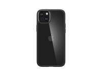 Capa Spigen Crystal Hybrid para iPhone 15 Plus - Transparente e Preta Capa Spigen Crystal Hybrid para iPhone 15 Plus - Transparente e Preta