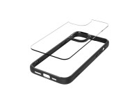 Capa Spigen Crystal Hybrid para iPhone 15 Plus - Transparente e Preta Capa Spigen Crystal Hybrid para iPhone 15 Plus - Transparente e Preta