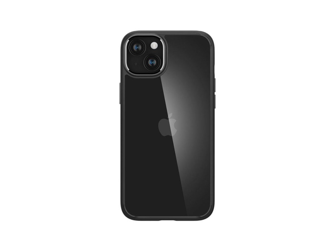 Capa Spigen Crystal Hybrid para iPhone 15 Plus - Transparente e Preta