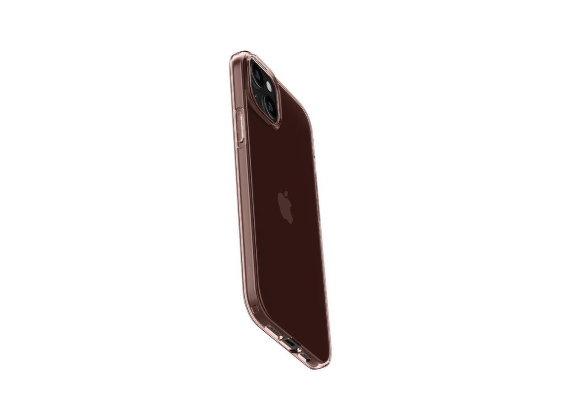 Spigen Crystal Flex iPhone 15 Plus Case - Pink/Transparent