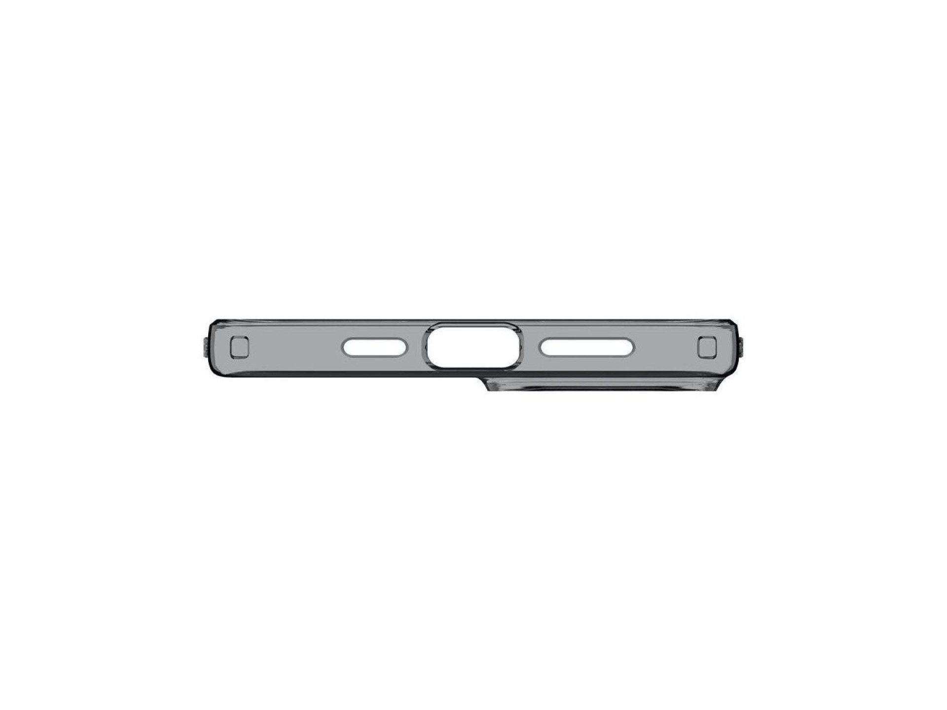 Spigen Crystal Flex iPhone 15 Plus Case - Gray-Transparent