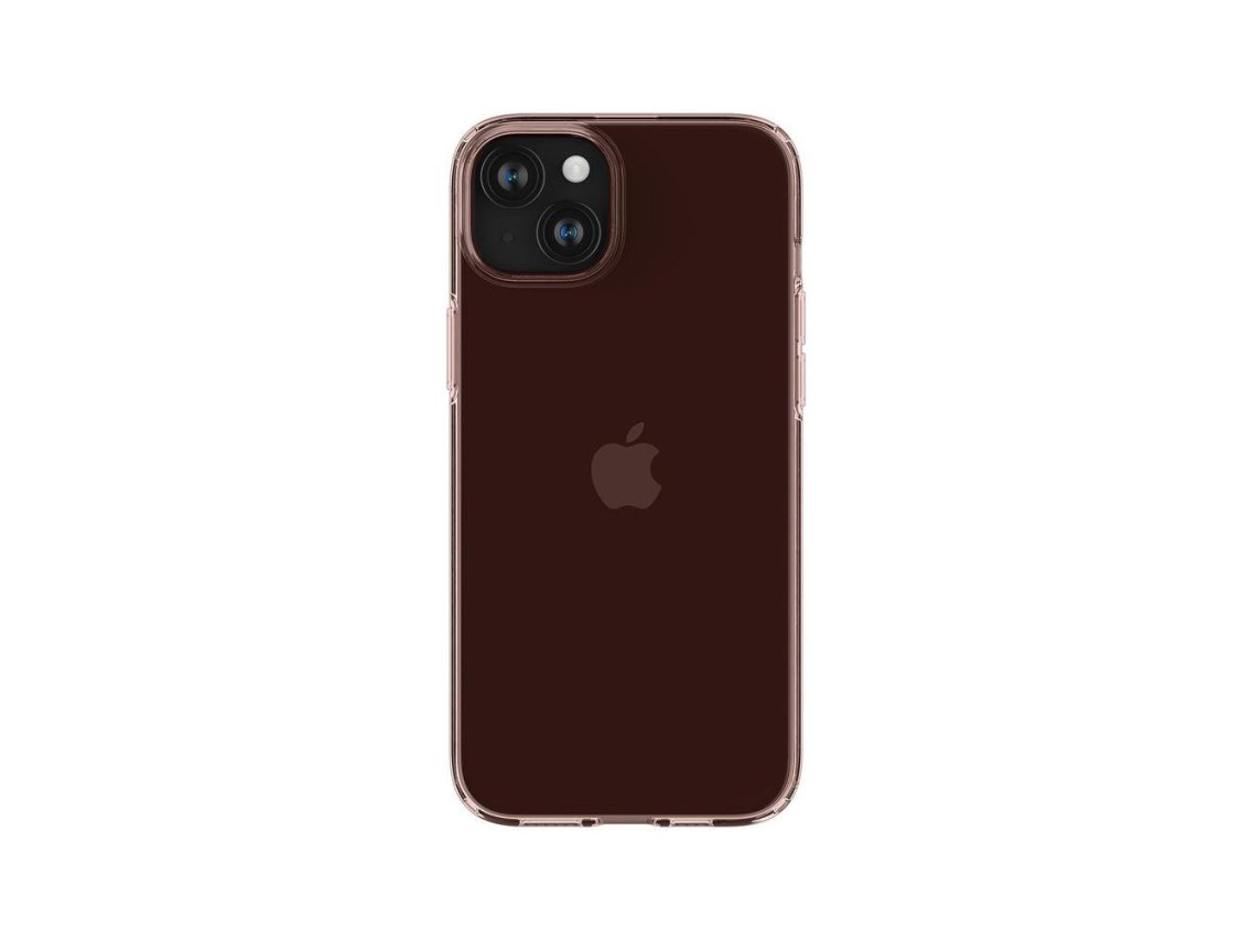 Spigen Crystal Flex iPhone 15 Plus Case - Pink/Transparent