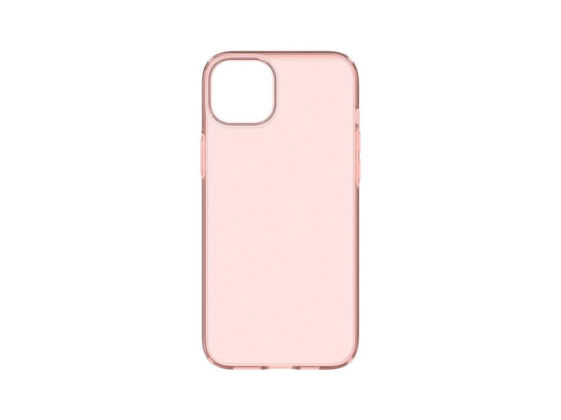 Spigen Crystal Flex iPhone 15 Plus Case - Pink/Transparent