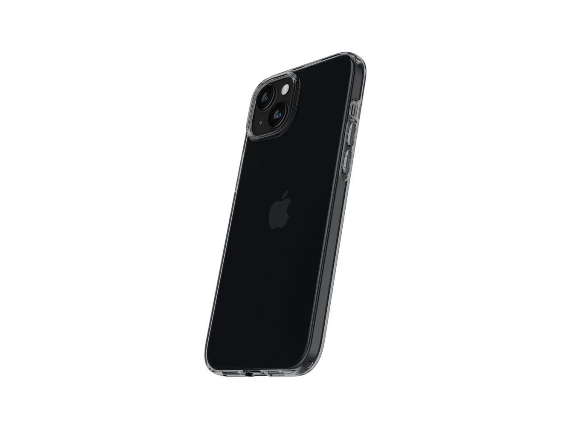 Spigen Crystal Flex iPhone 15 Plus Case - Gray-Transparent