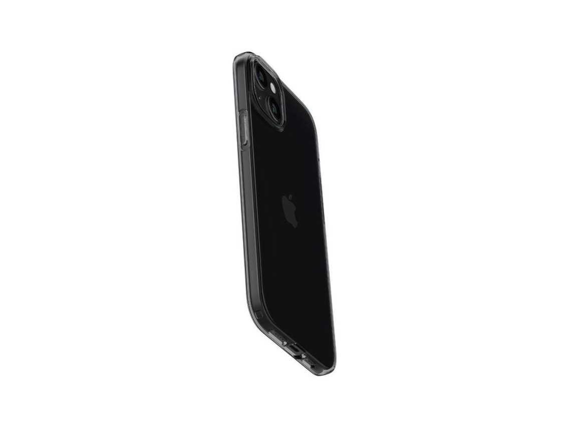 Spigen Crystal Flex iPhone 15 Plus Case - Gray-Transparent