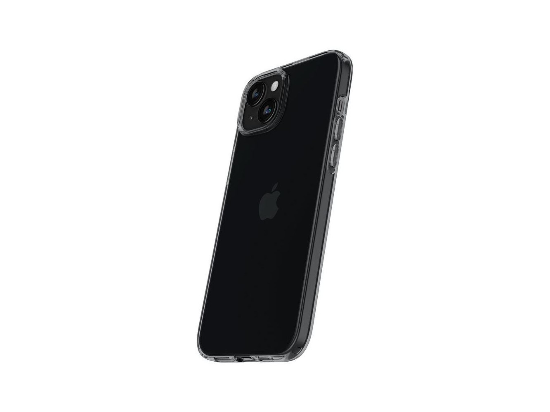 Spigen Crystal Flex iPhone 15 Plus Case - Gray-Transparent