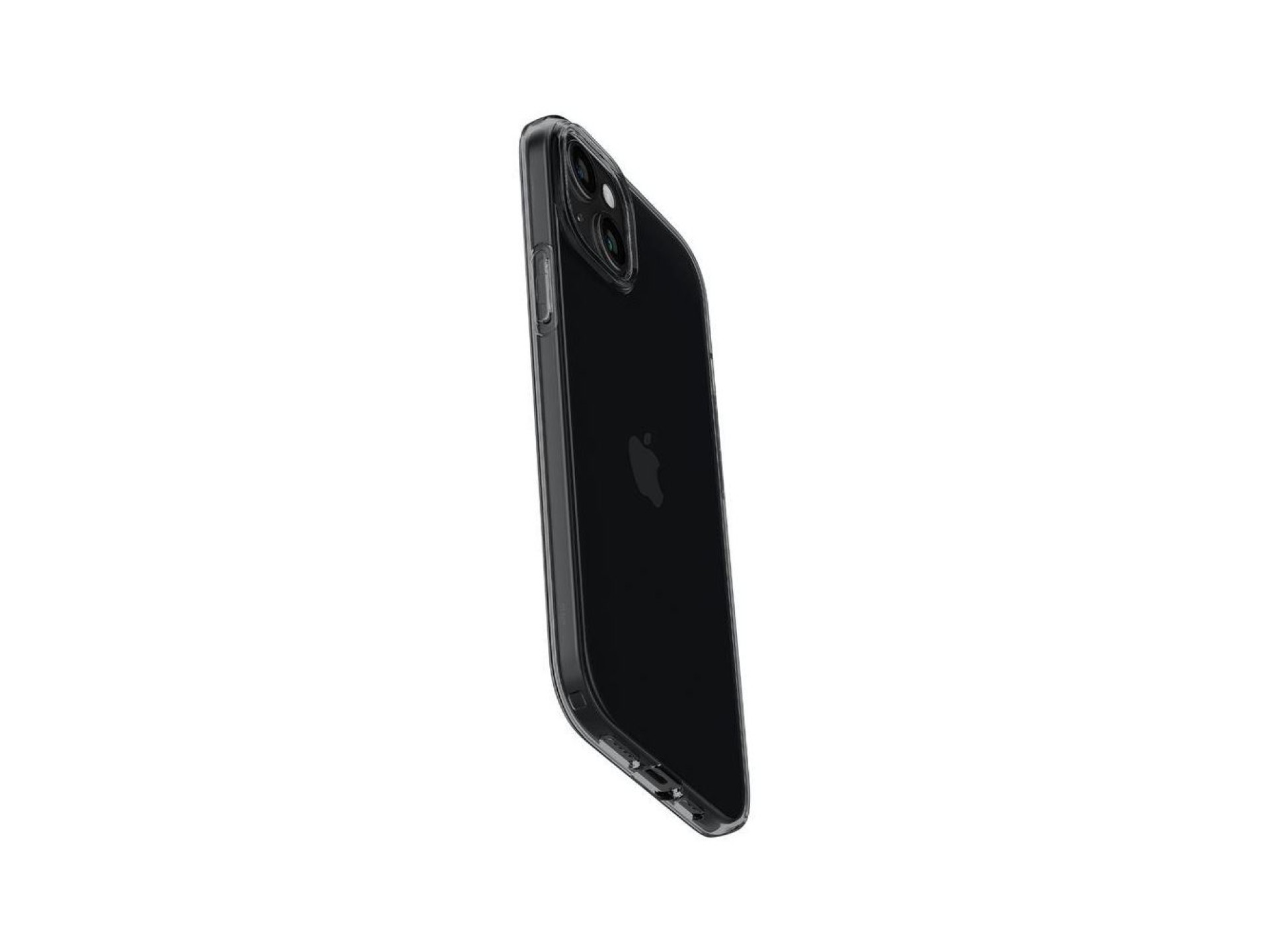 Spigen Crystal Flex iPhone 15 Plus Case - Gray-Transparent