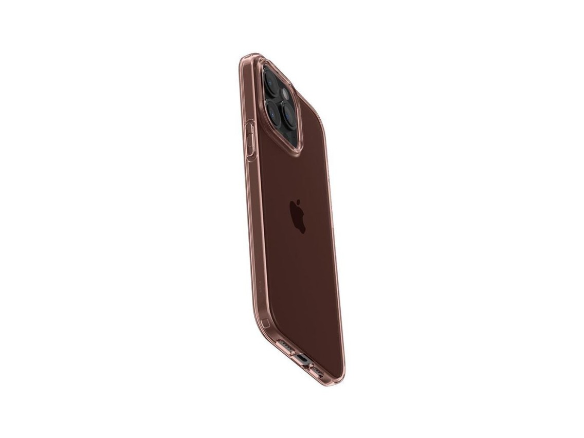Capa Spigen Crystal Flex para iPhone 15 Pro Max - Rosa/Transparente