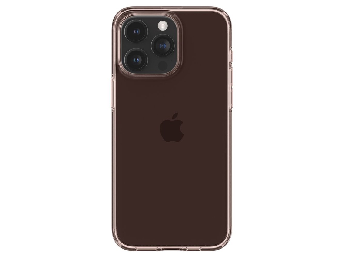 Capa Spigen Crystal Flex para iPhone 15 Pro Max - Rosa/Transparente