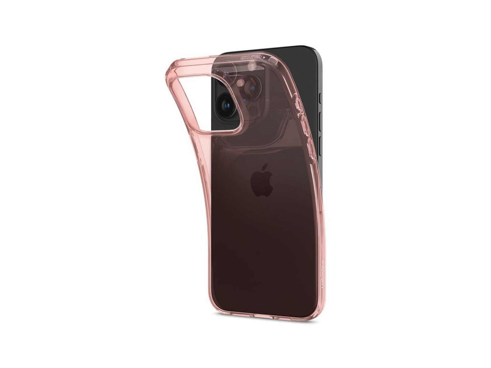 Capa Spigen Crystal Flex para iPhone 15 Pro Max - Rosa/Transparente