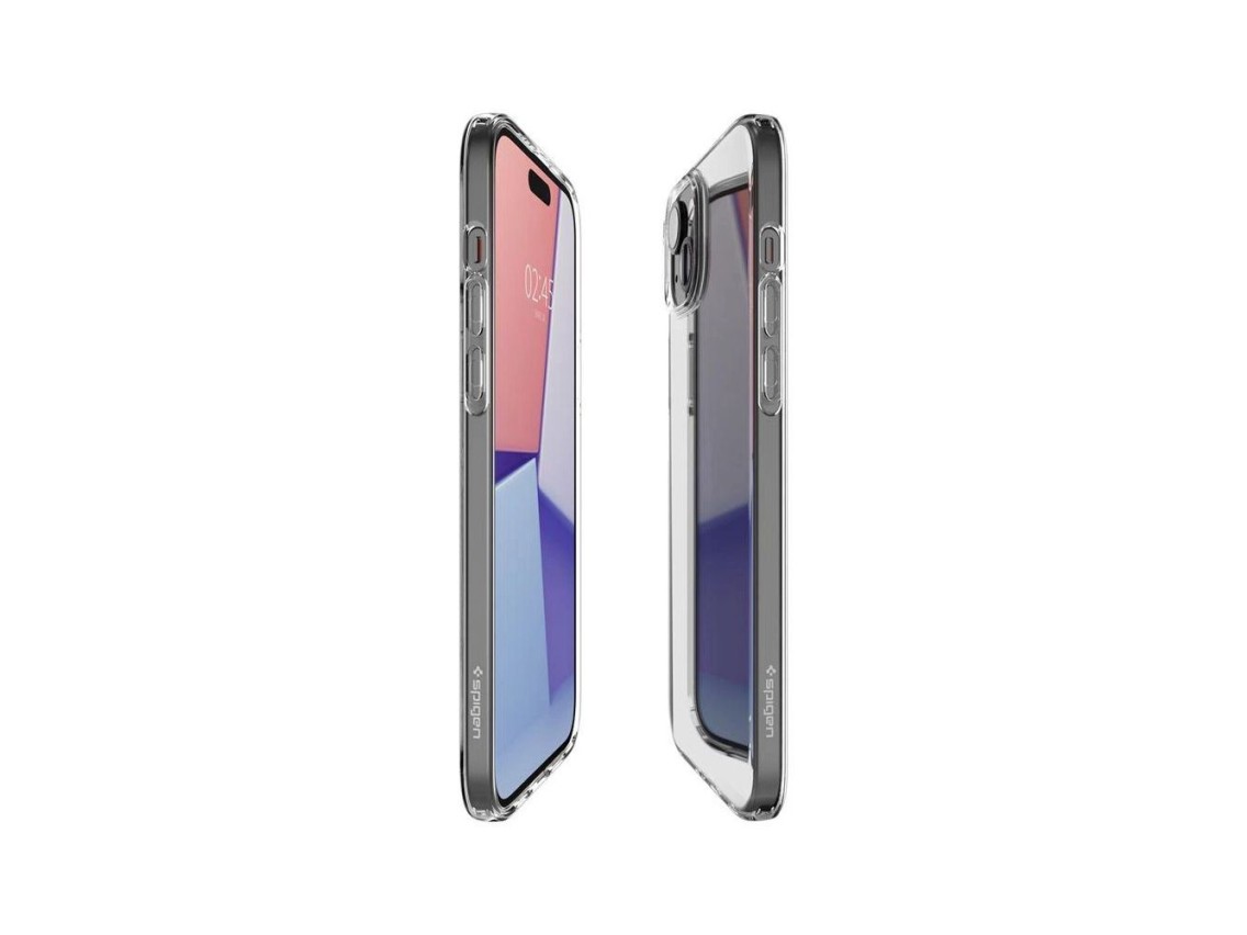 Capa Spigen Crystal Flex para iPhone 15 Plus - Transparente
